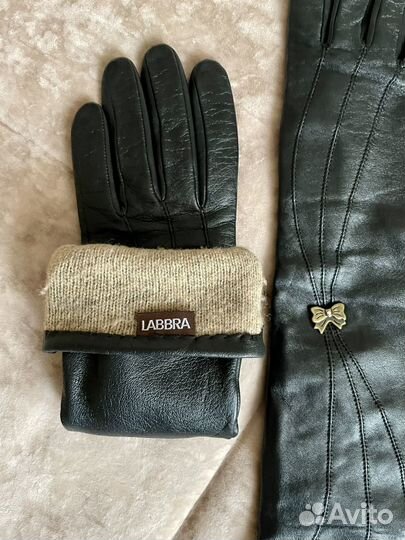 Перчатки Labbra натуральная кожа размер 7 зима