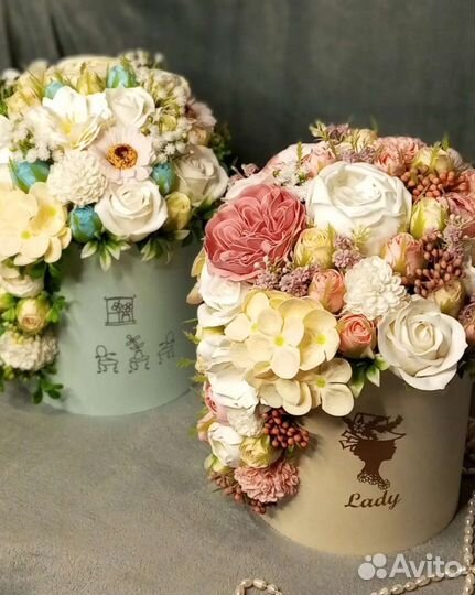 Букеты из мыльных цветов