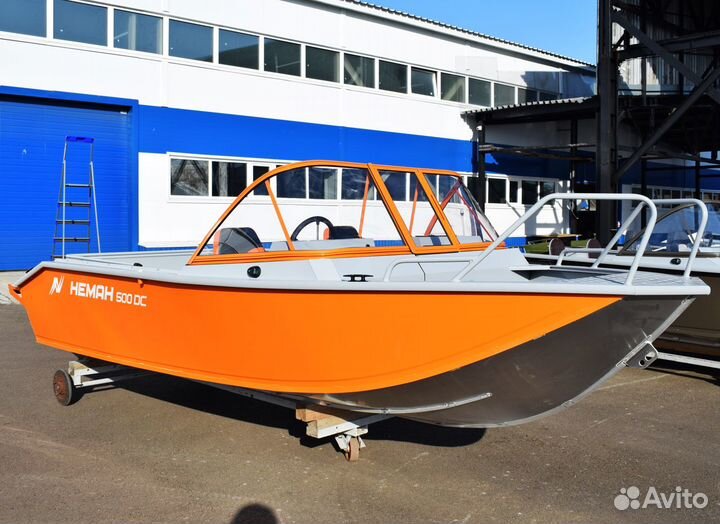 Новая моторная лодка алюминиевая Неман 500 DC NEW