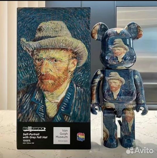 Игрушка медведь BearBrick Van Gogh