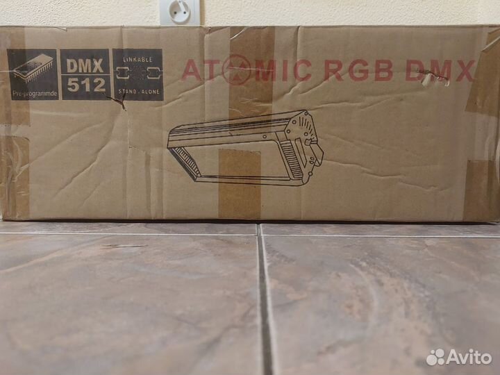 LED Atomic RGB DMX dmx512 лампа страбоскоп клуб