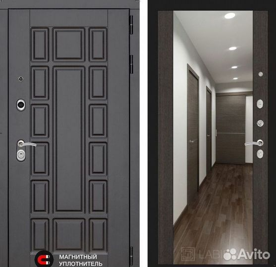 Дверь входная Венге Италия металлическая