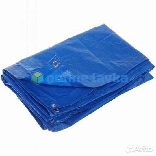 Тент универсальный 5*6м синий