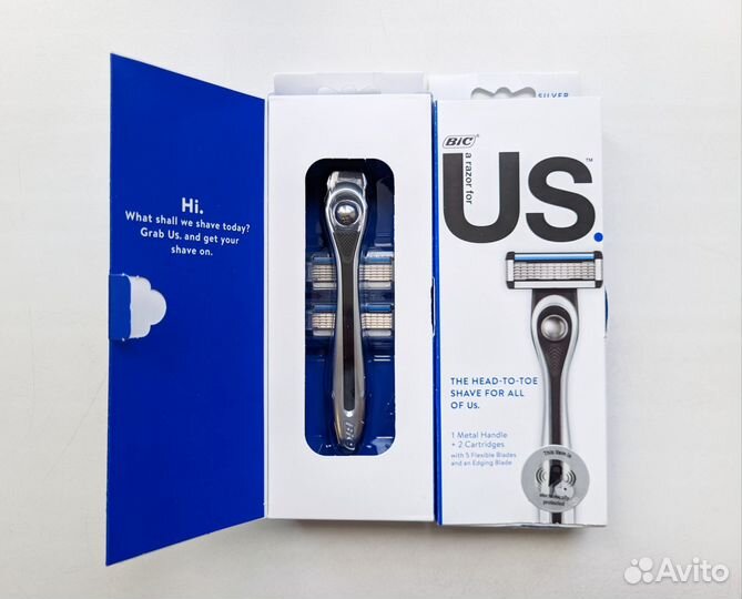 Станок металл BIC US и 2 картриджа из США