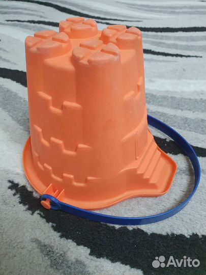 Формочки для песка 4 шт + ведро