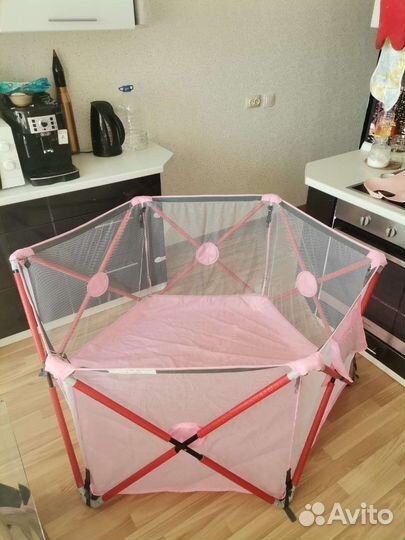 Складной большой и высокий детский манеж бу