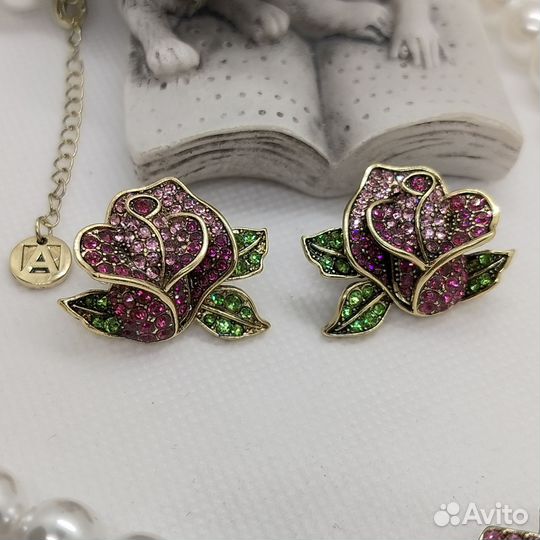 Серьги, колье