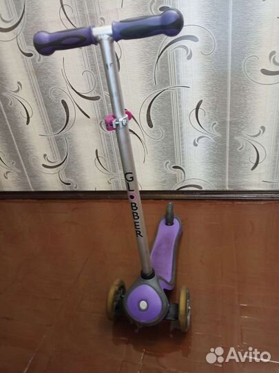 Самокат детский Globber со светящимися колесами