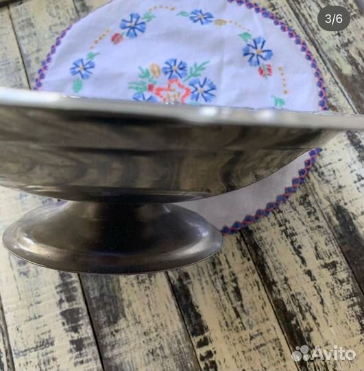 Фруктовница на ножке СССР