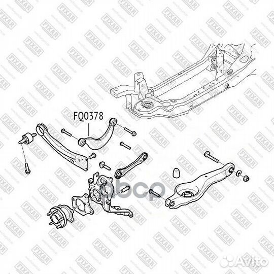 Рычаг fixar FQ0378 ford Focus/C-Max 98-mazda 3/5