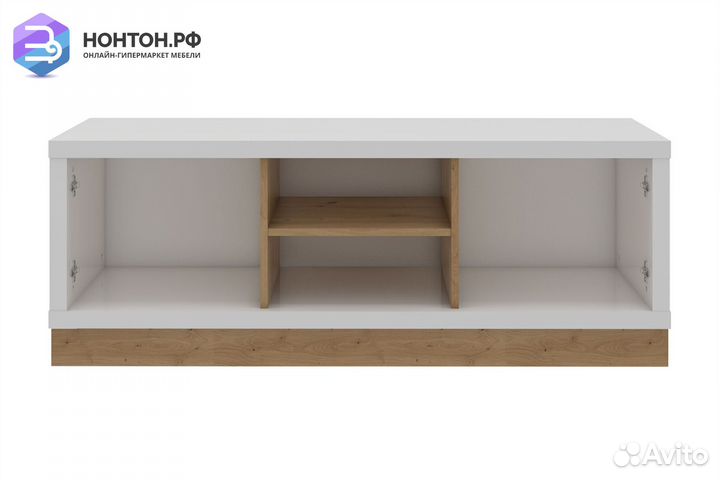 Тв-Тумба Балтимор белый / дуб дикий