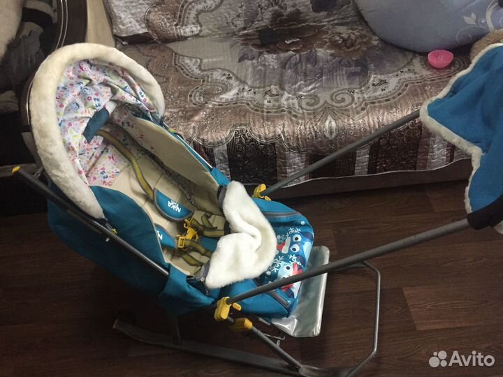 Санки коляска nika