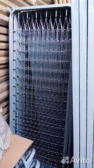 Кровать двухъярусная металлическая сетка ромбическ