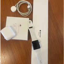 Час�ы apple watch 3 38 mm и наушники