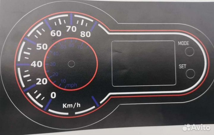 Накладка панели приборов скутер sym