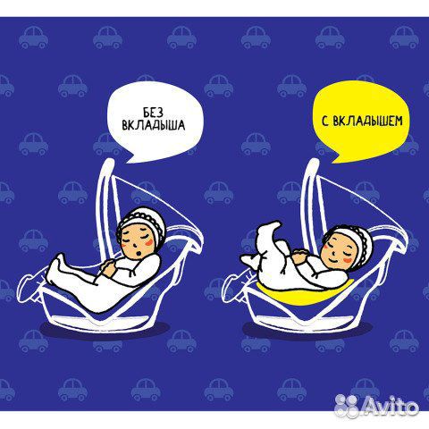 Вкладыш для новорожденного в детское автокресло