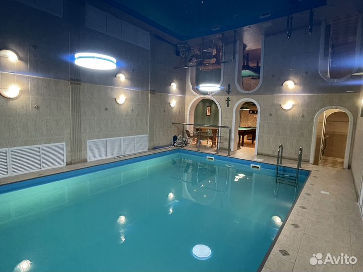 Баня сауна с бассейном