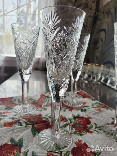 Фужеры хрустальные СССР
