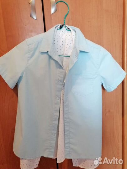 Рубашки на мальчика 134-140 размеры