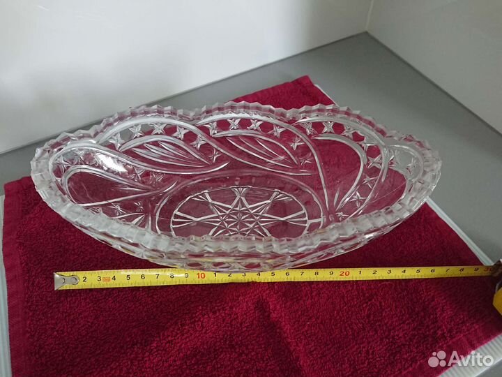 Ваза/конфетница/ладья. Хрусталь СССР