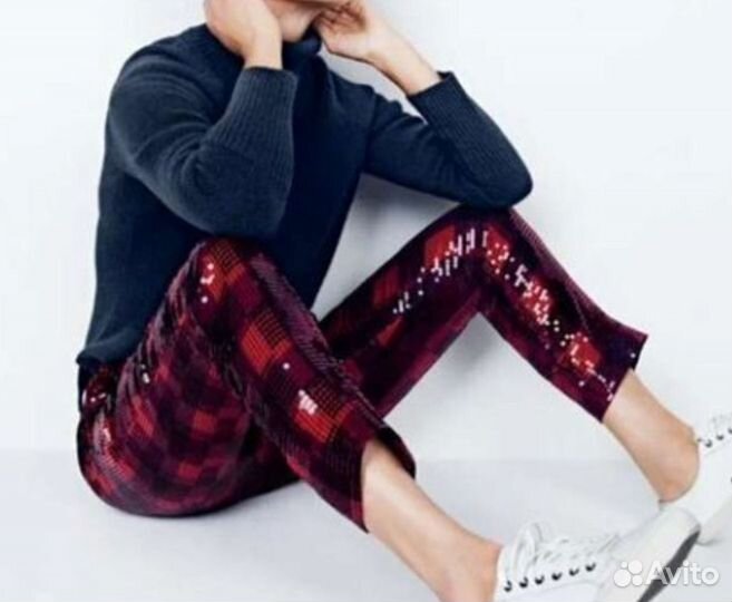 Брюки в пайетках