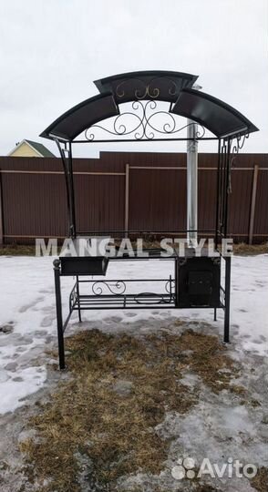 Мангал с крышей