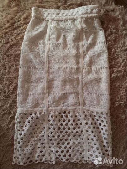 Летняя юбка миди карандаш