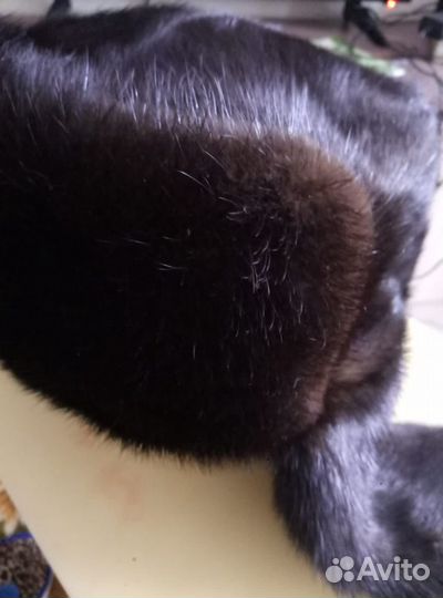 Норковая шапка мужская ушанка