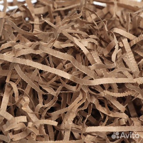 Бумажный наполнитель для подарков сувениров Крафт