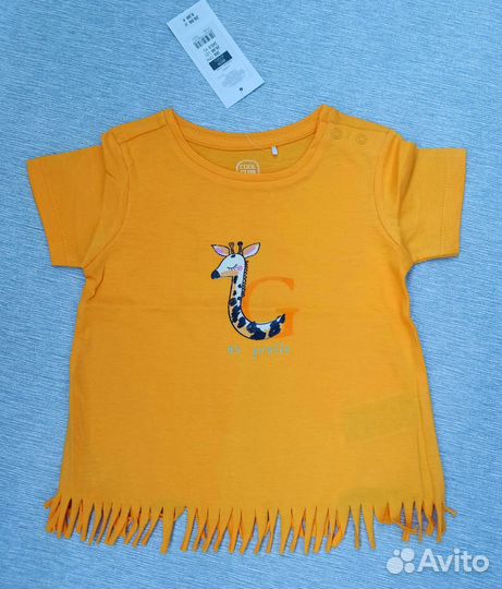 Футболка на девочку 86см