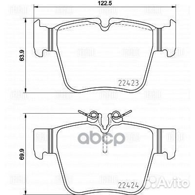 Колодки торм. для а/м Mercedes GLC-Class (15)