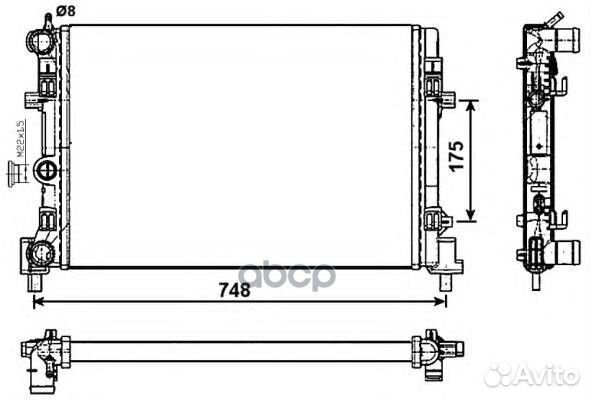 NRF 53024 радиатор системы охлаждения Seat Ibi