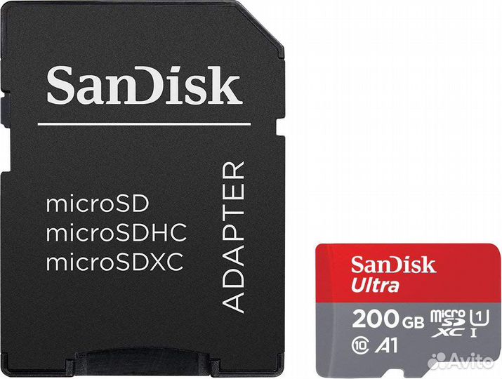 Новая USA SanDisk 200GB Ultra microsdxc UHS-I Memo