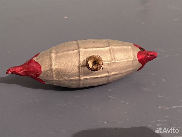 Ёлочная игрушка СССР дирижабль