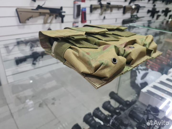 Подсумок Тройной закрытый мох