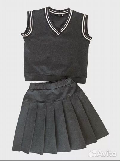 Костюм для девочки жилет/юбка
