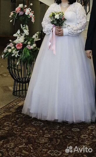 Свадебное платье 58-62