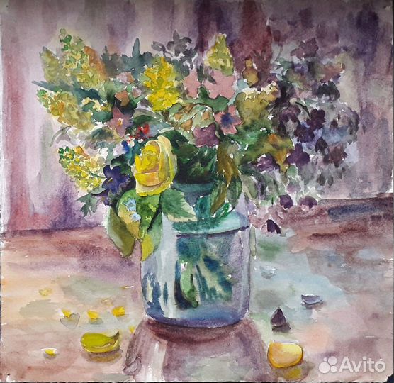 Акварельные рисунки СССР, акварель 1988-1989 гг