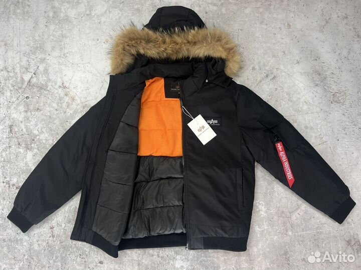 Бомбер alpha industries зимний