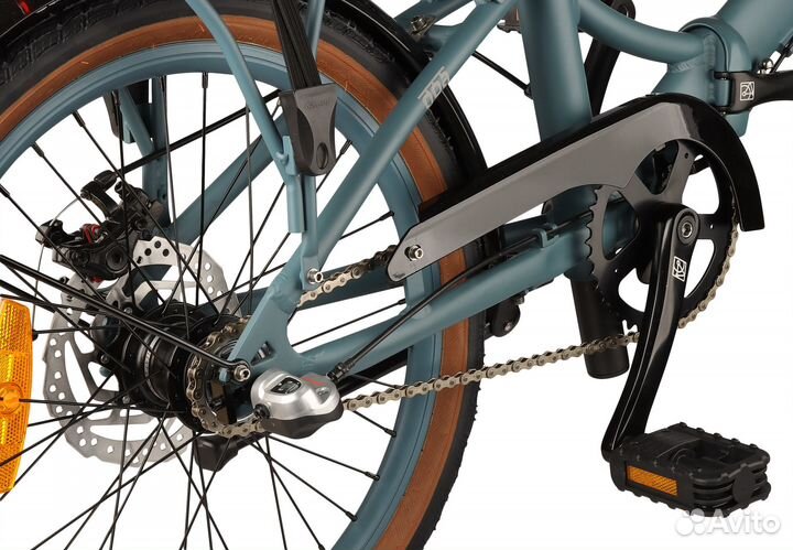 Cкладной велосипед Shulz GOA Disk синий лед