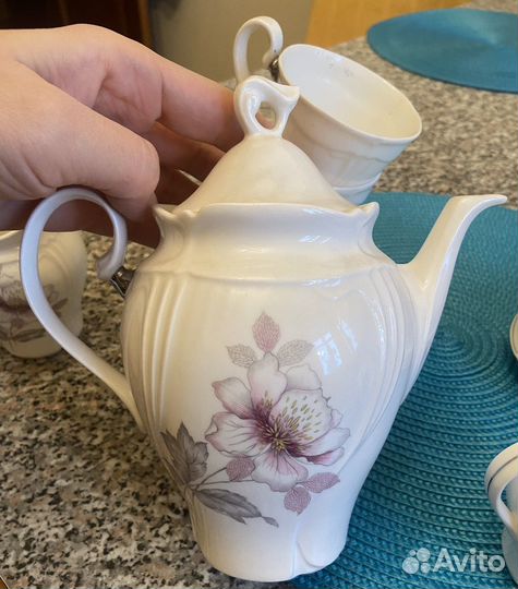 Кофейный румынский сервиз Artil Bone china Romania