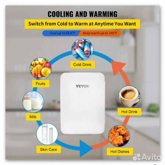 Новый косметический холодильник 10л