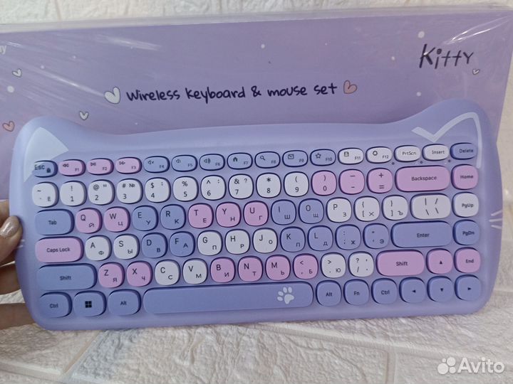 Игровой набор для девочки клавиатура + мышка