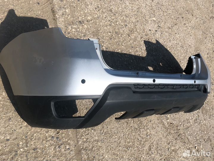 Задний бампер серебро Renault Duster с 2014