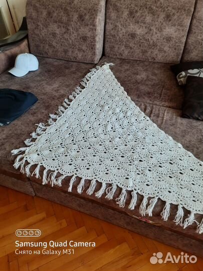 Шаль новая, ручная работа