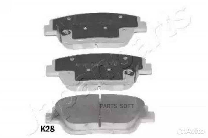 Japanparts PAK28AF Колодки тормозные дисковые, ком