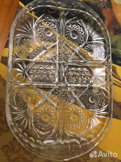 Салатница - хрусталь