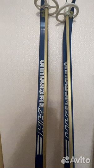 Лыжи беговые деревянные