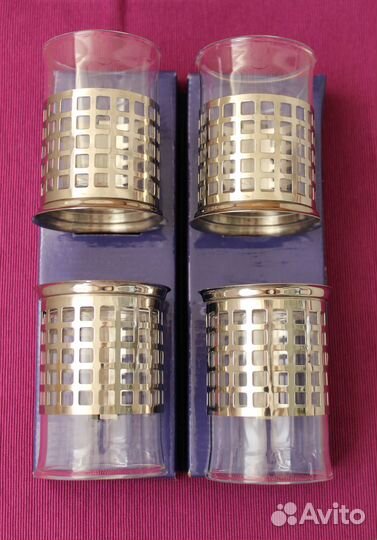 Стаканы с подстаканниками