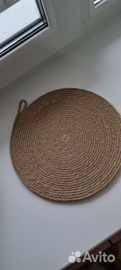 Подставка под горячее из джута